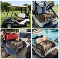 thumbnail image 6 of Golf Cart Seat Covers for 2 Seater,Santa Claus Microfiber Cart Seat Towel Blanket,Christmas Ball Christmas Tree Painting Absorbent Breathable Non Slip Bench Seats Protector for Golf Course 51"x31", 6 of 9