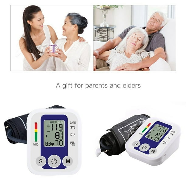 Monitor de presion arterial Digital automatico esfigmomanometro tonometro tensiometro frecuencia cardiaca pulsometro BP 5 piezas Walmart en linea
