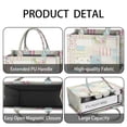 thumbnail image 4 of Large Capacity Tote Bag,Pioneer Flower Floral Print Pattern Handbag Fashion Luxury Tote Bag,15.7"x13"x 5.1" Inches,Laptop Compatible, 4 of 6