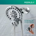 thumbnail image 3 of Peerless Sidekick Touch-Clean Shower Head with Hand Held Shower Head with Hose, Chrome 76465, 3 of 10