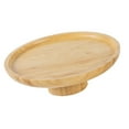 thumbnail image 5 of TISHITA Wooden Cake Stand Tea s Holder Bamboo Serving Tray Dessert Display Plate for Snack Muffins Anniversaries Centerpiece Light Yellow L, 5 of 8