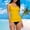 Yellow, variant on Baqcunre Tankini Swimsuits for Women, Tankini Tops for Women Swimwear Top Tummy Bathing Suit Top No Bottom, Women's Swimwear 1PC Army Green L