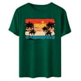 thumbnail image 4 of Sakmal Womens Summer Tops Short Sleeve Graphic Crew Neck T-Shirts Ladies Shirts, 4 of 4
