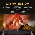 thumbnail image 3 of Acer Nitro V 15.6" FHD 165Hz Gaming Laptop, Intel Core i5-13420H, NVIDIA GeForce RTX 5050 8GB GDDR7, 16GB RAM, 512GB SSD, Backlight Keyboard, Wi-Fi 6, Windows 11 Pro, Black, 1TB Docking Station Set, 3 of 9