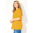 thumbnail image 3 of Catherines Women's Plus Size Embroidered Buttonfront Tunic, 3 of 4