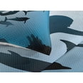 thumbnail image 3 of Ambesonne Underwater Quilted Coverlet 3 Pcs, Mermaid and Dolphins, King Size, Blue Black Petrol Blue, 3 of 4