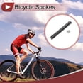 thumbnail image 2 of 20 Set 13G Bicycle Spokes 295mm Bike Wheel Spokes 304 Stainless Steel Black, 2 of 7