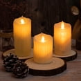 thumbnail image 4 of Velas LED Navidad Boda Fiesta de cumpleaños 3PCS Lágrimas finas Mecha Velas de simulación JAMW Sencillez, 4 of 5
