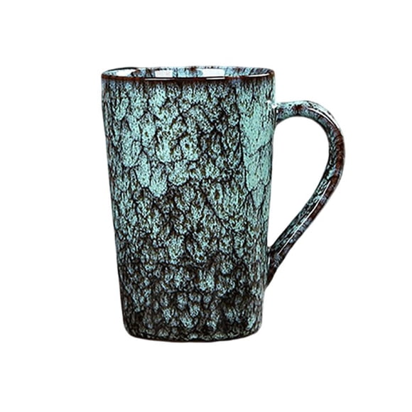 Yuarrent Taza de cerámica de estilo japonés, recipientes para líquidos, cerámica, bebida, agua, bebida, taza para beber, contenedor para beber Mostrada Verde Yuarrent HA081118-01