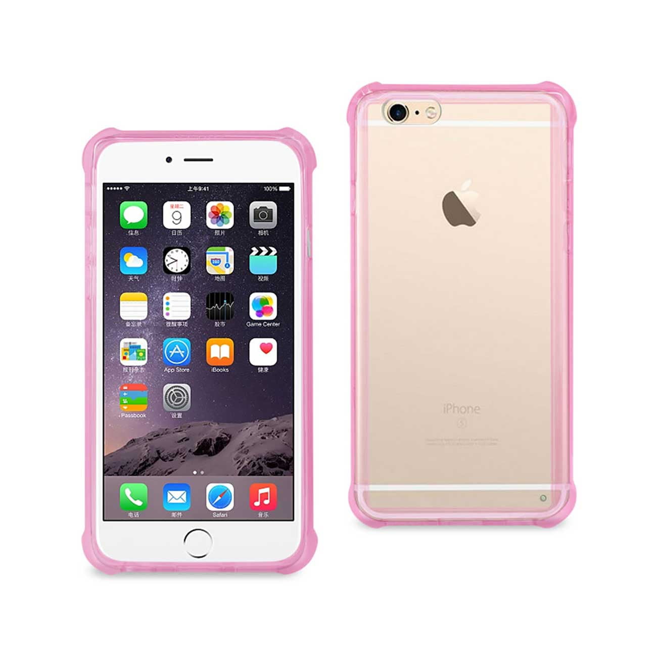 Reiko iPhone 8 Plus Clear Bumper Case With Air Cushion Protection In Clear Black