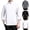Black, variant on Men's Chef Coat Men's Chef Coat Restaurant Kitchen Chef Uniform Unisex Chef Jacket Long Sleeve Kitchen with Distinctive Red Button Design,White,XXXL