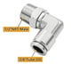 thumbnail image 5 of Par Rápido 8Mm Bspp Rosca Externa 44628 Cobre Ángulo Recto Conector Rápido Elemento Neumático Para Manguera De Nailon Pu Herramienta De Aire (Plata) 2 Uds Scienceny TO003042-00, 5 of 7