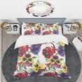 thumbnail image 2 of Designart 'Floral Botanical Retro VIII' Mid-Century Modern Duvet Cover Set, 2 of 4
