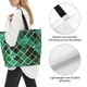 thumbnail image 3 of Balery Green Mosaic Glass Bolsa Tote Estilo Estético con Cremalleras, Bolsa de Hombro, Bolsa de Compras Grande y Plegable, 3 of 8