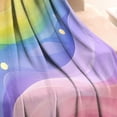 thumbnail image 3 of Rainbow Tie Dye Wave Pattern Blanket,Comfortable Soft Flannel Throw Blanket,All Season,Warm Lightweight Blankets for Sofa Bed Couch Living Room Chair,30"x40", 3 of 4