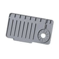 thumbnail image 4 of Bandeja de drenaje Fregadero de la almohadilla de drenaje Pendiente sin deslizamiento Silicona fácil de limpiar los gadgets resistentes manija del Gris, 4 of 8