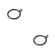 thumbnail image 4 of Inteprter Gancho para cortina de 10 piezas, anillo colgante para cortinas de ducha, colgador resistente para el hogar, dormitorio, sala de estar, Negro 2piezas, 4 of 6