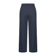 thumbnail image 5 of Kelon Yoga Pants, Yoga Pants Women Wide Leg Pants with Pockets Stretch Loose Casual Lounge Sweatpants Petite/Regular/Tall, 4XL, 5 of 7