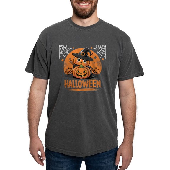 CafePress - Classic Pumpkin Spookiness Men's Comfort Colors® T Shirt - Mens Comfort Colors Shirt