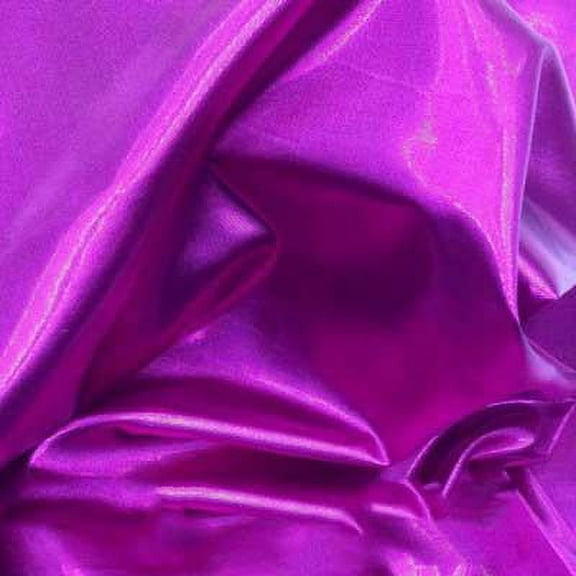 DECORATIVE SILK INC. Nylon Metallic Tissue Lame Fabric - 60 Inches Wide, Over 100 Yards in Stock -Multiple Colors Available (PURPLE)