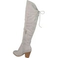 thumbnail image 4 of Women's Journee Collection Spritz-S Wide Calf Over The Knee Boot Grey Faux Suede 8.5 M, 4 of 6