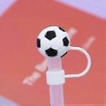 thumbnail image 2 of 2Pcs Soccer Straw Cover for Stanley 40&30 Oz Cup, 10mm Silicone Straw Covers Cap, 2 of 5