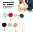 thumbnail image 1 of Broche Rose, 8pcs Simple Belle Broche de Broche de Ruban Personnalisée, 1 of 8