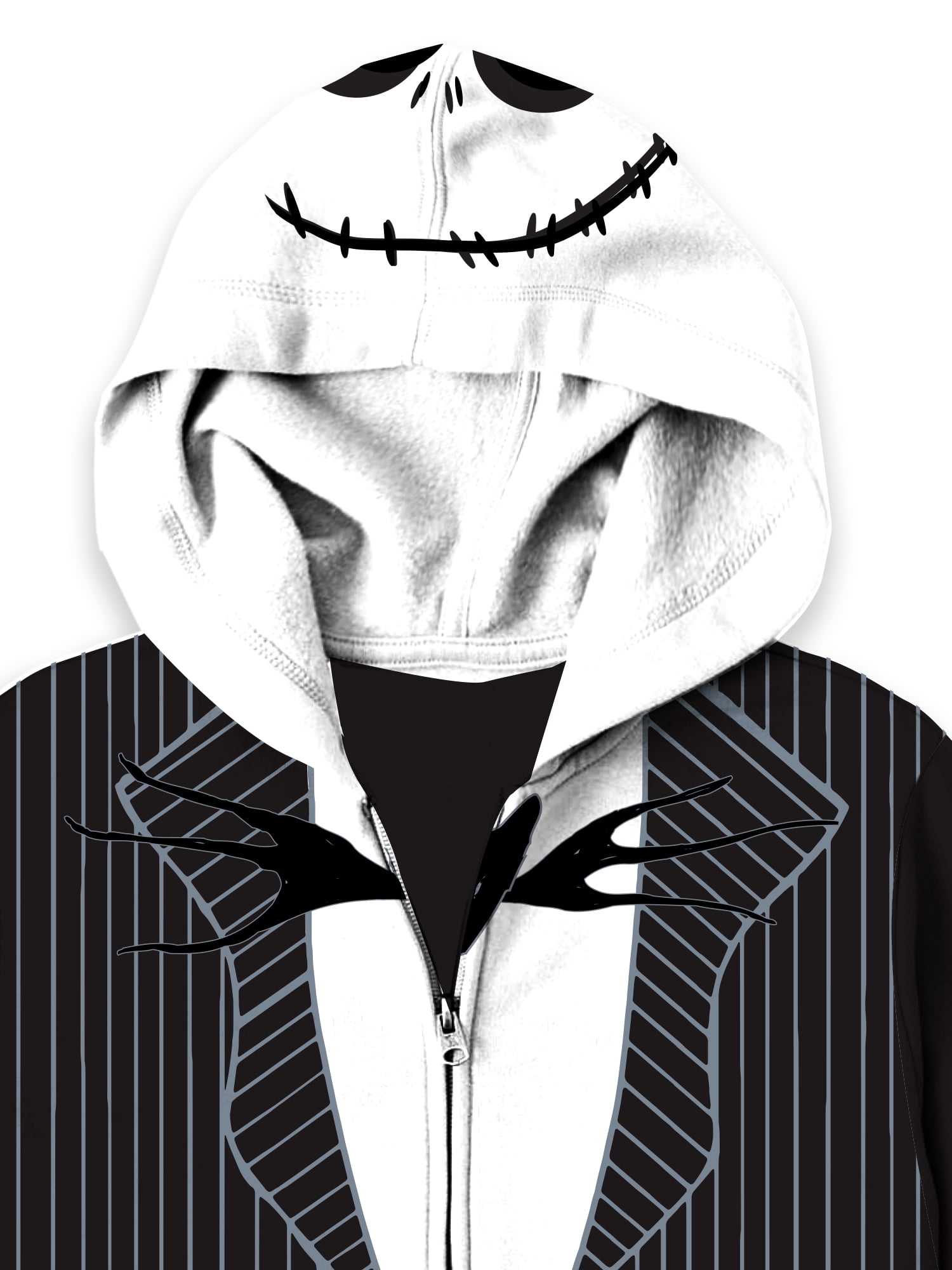 Jack Skellington Boys Apparel, Graphic Long Sleeve Hoodie, Sizes 4-18 (Little Boys & Big Boys)