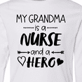 thumbnail image 4 of Inktastic My Grandma is a Nurse and a Hero Long Sleeve Youth T-Shirt, 4 of 5