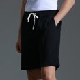 thumbnail image 4 of cfhntfmh Sweat Shorts for Men Soft Stretch Elastic Waisted Lounge Shorts Summer Baggy Wide Leg Workout Running Activewear, 4 of 6