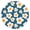 Cooking, variant on Paisley Tablecloth Ethnic Floral Abstract Pattern Waterproof Round Cover with Elastic Fit and Back for Home