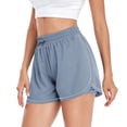 thumbnail image 4 of Jusfitsu 2 in 1 Athletic Shorts for Women High Waisted Running Workout Shorts with Pockets, 4 of 7