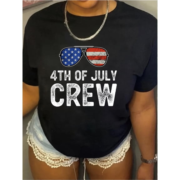 4th of July Crew Matching Family Outfits Men Women Fun T-Shirt