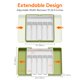 thumbnail image 3 of Organizador de cajones para cubiertos Lifewit, expandible, verde y blanco, 3 of 9