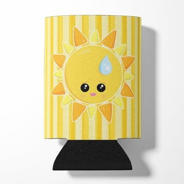 Weather Sun Sprinkle Face Can or Bottle Hugger