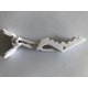 thumbnail image 2 of 6 pinzas para el pelo de salón de estilismo, cocodrilo, accesorios de bricolaje antideslizantes para el cabello de plástico (blanco), 2 of 2