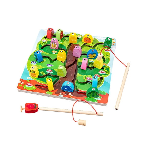 Juego De Laberinto Para Caminar De Pesca Magnética Para Niños, Rompecabezas De Educación Temprana, Juguete Cognitivo A Juego De Animales Scienceny FN002963-00