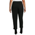 thumbnail image 3 of Terra & Sky Women's Plus Size Slim Fit Pants, 27" Inseam for Regular, 3 of 5