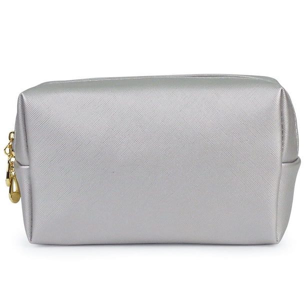Bolsa de viaje portátil para cosméticos, bolsa de cosméticos pequeña, portátil, para mujer, de PU, impermeable, bolsa de almacenamiento de cosméticos