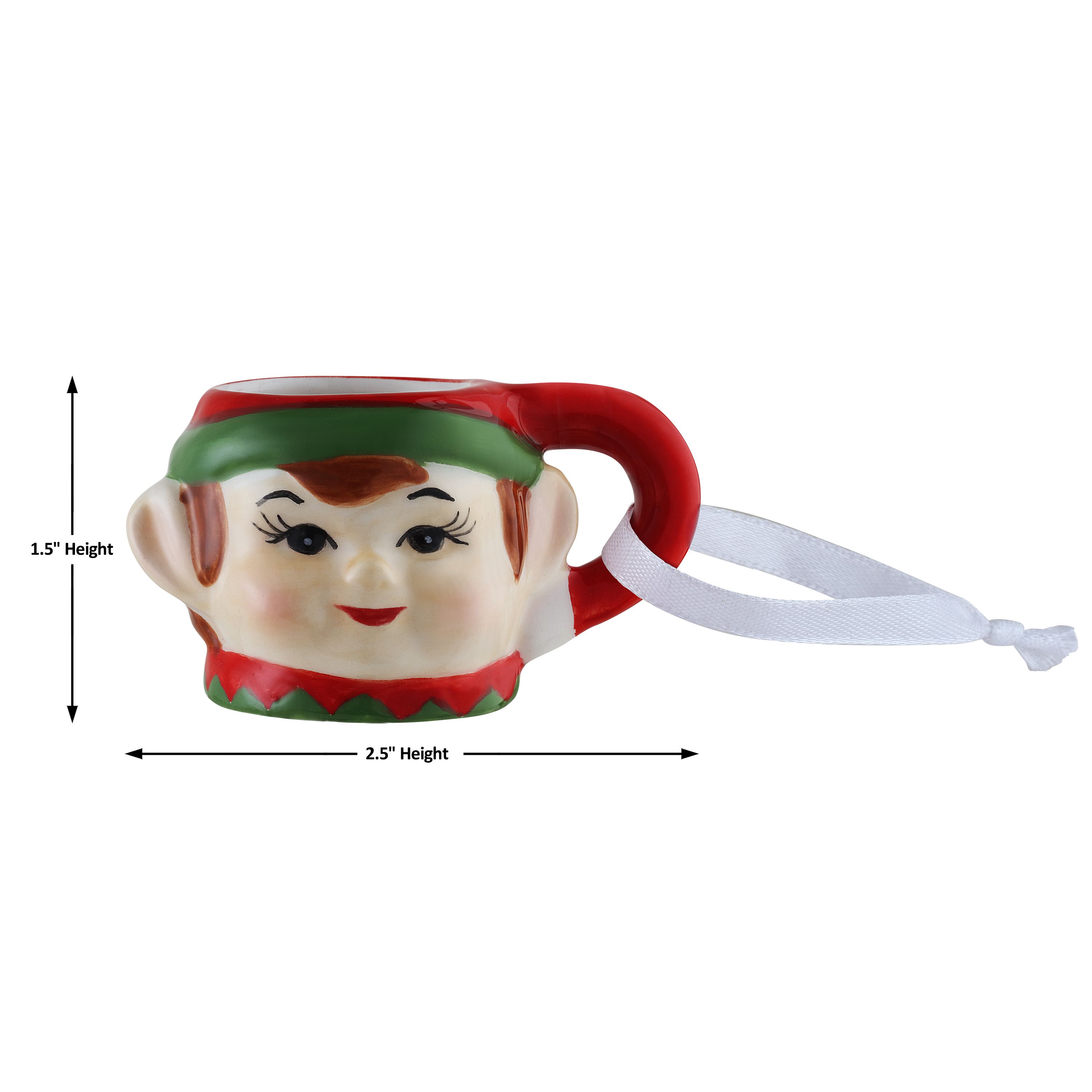 Mr. Christmas 50 Piece Miniature Holiday Mug Hanging Ornament Assortment, Multi-Color
