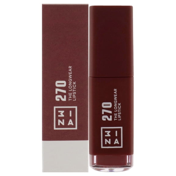 3Ina The Longwear Lipstick - 270 Dark Red , 0.20 oz Lipstick