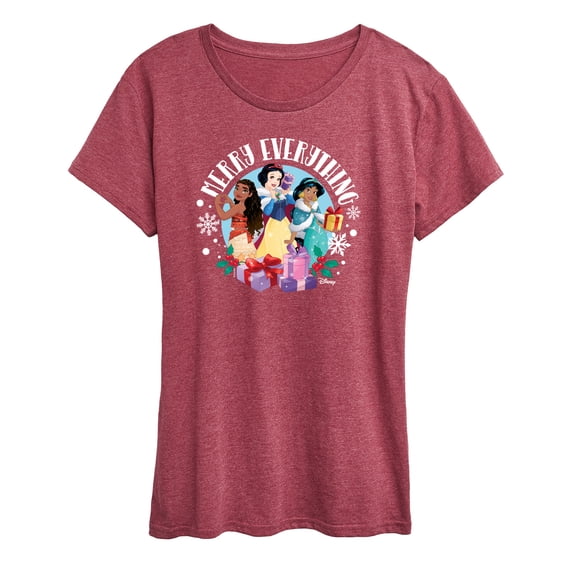 Disney - Merry Everything - Women's Short Sleeve Graphic T-Shirt