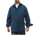 thumbnail image 2 of ZRGHAOYLQ Corduroy Button Down Shirt Men Long Sleeve Lapel Collar Dress Shirt Jacket Big and Tall Solid Color T Shirts Plus Size Casual Pockets Tops Jacket, 2 of 5