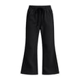 thumbnail image 2 of Landzoo Teen Girls Athletic Pants Flared Leg Sweatpants With Pockets Fall Casual Kid Girls Trousers, 2 of 4