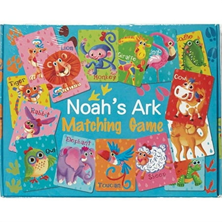 dicksons noah's ark friends 5.5 x 7 cardboard 41 piece childrens matching game