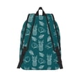 thumbnail image 2 of Picia Tropical Pineapple Printed Canvas Daypack - Stylish and Durable Vintage Compact Backpack - Class, Work, Travel, or Laptop Bookbag,Organized Compartments-Medium, 2 of 6