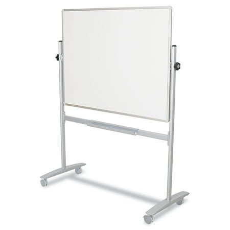 Balt Mobile Reversible Board - Best-Rite Mobile Reversible Whiteboard, White/Silver, 60w x 48h