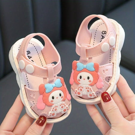 

JIAGEYA Baby Girls Cartoon Sandals Outdoor Summer Crib Shoes Beach Shoes First Walker Shoes For Toddler Newborn Infant Spring And Summer