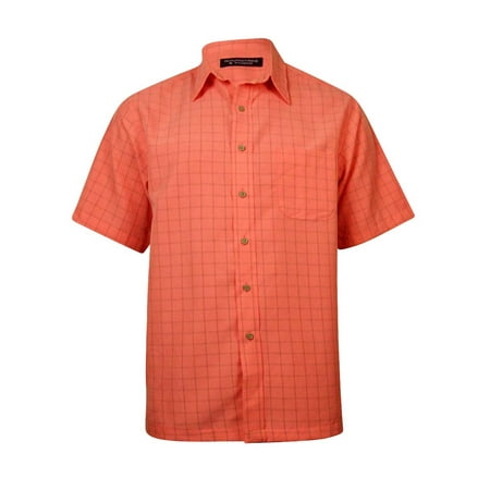 Roundtree & Yorke Men's Button-Up Window Pane Shirt - Walmart.com