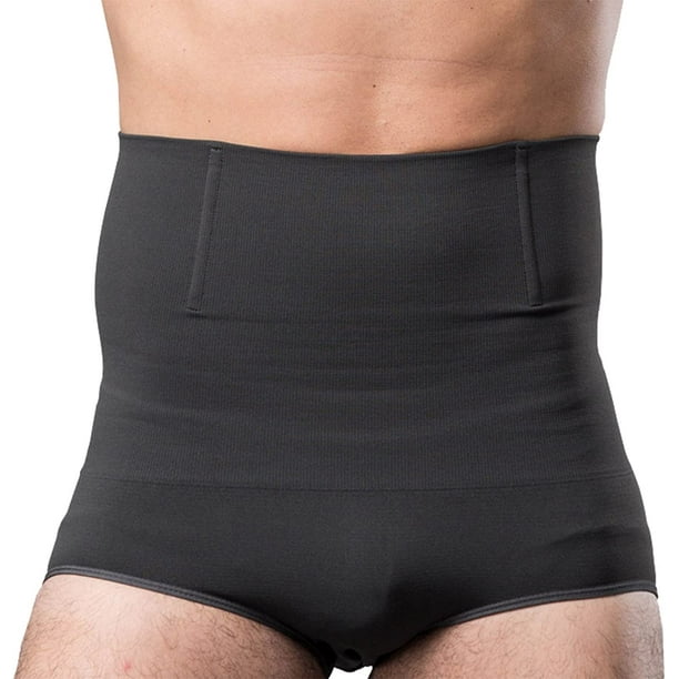 Vaslanda VASLANDA Mens High Waist Body Shaper Briefs Abdomen Waist